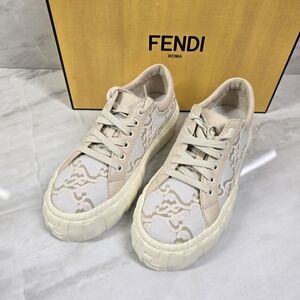 Fendi Fendigraphy Women's Beige Sneakers